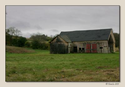 Weathered Barn on a Gray Day