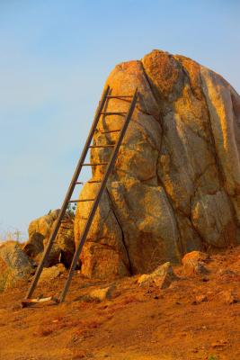 Ladder on Rock