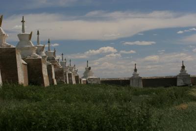 108 Stupa Temple Wall