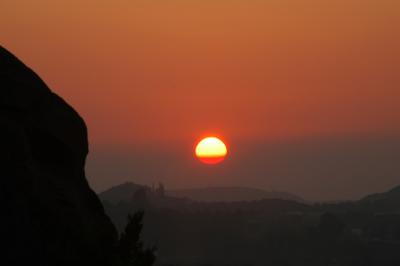 Sunset over Vasquez Rocks