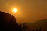 Sunset over Vasquez Rocks