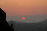 Sunset over Vasquez Rocks