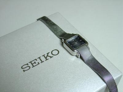 SEIKO Ladies Square Blue