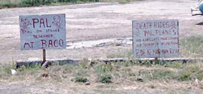 PAL strike signs