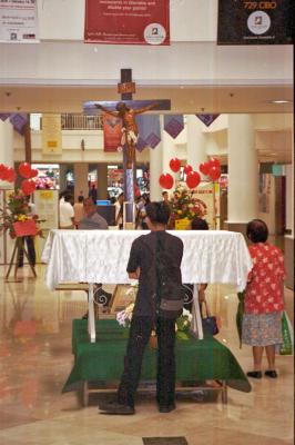 Altar inside the Glorietta, Ayala Center
