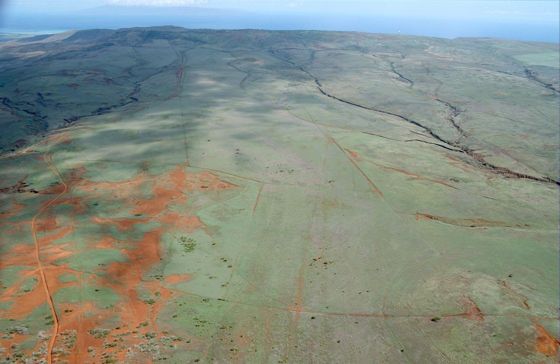 47C-05 Unpopulated and eroded, Lanai on horizon