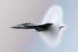 F/A-18F  Super Hornet passing  thru a Compression Bubble.