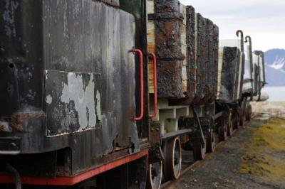 old coal mine train