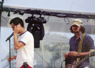 Kane soundchecking
