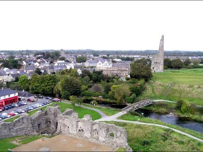 view from the top of Trim castle