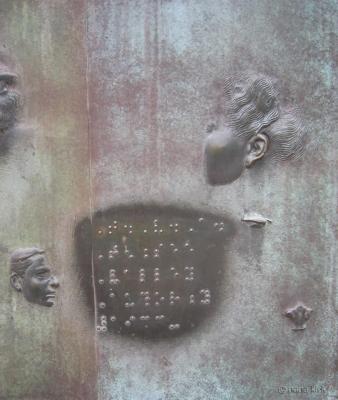 Braille at the FDR Memorial (Lawrence Halprin)