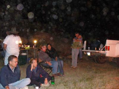 Karl & Lisa and other couples enjoying the fire