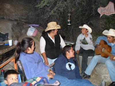 Virgina Sandoval, daughter Virginia and Veronica, Young Arturo and primos Arturo and Alfredo