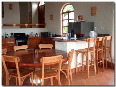 View of kitchen table and bar