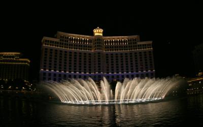 Fountain show in front of Ballagio