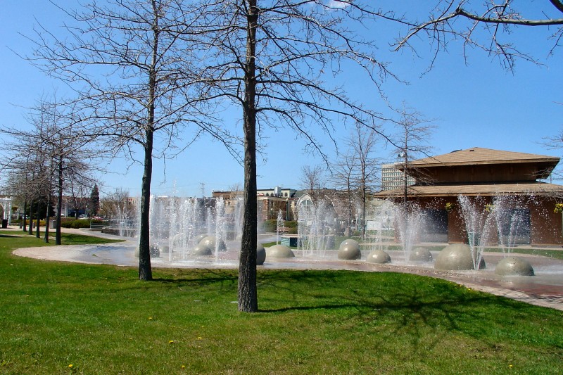 Municipal park in Barrie (on Lake Simcoe)