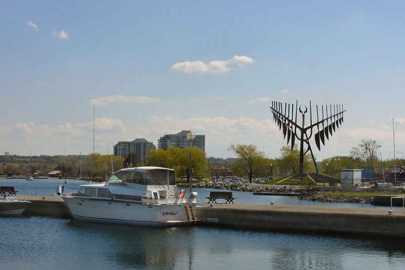 Small marina in the park