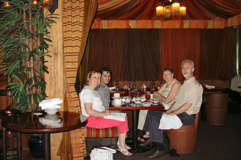 Rayna, Jose, Muriel and I at Sultan's Tent