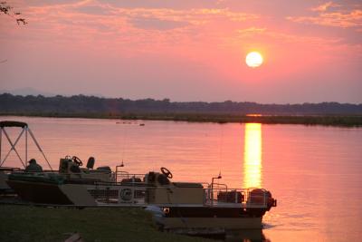 Our first sunrise over the Zambezi