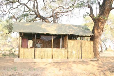 Our tent at our next camp, Old Mondoro Bush Camp