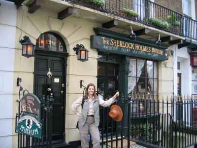 Had to stop in at 221b Baker Street!