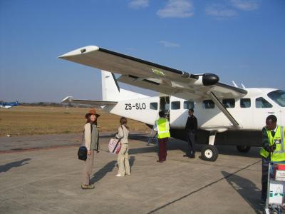 Our plane to the Lower Zambezi