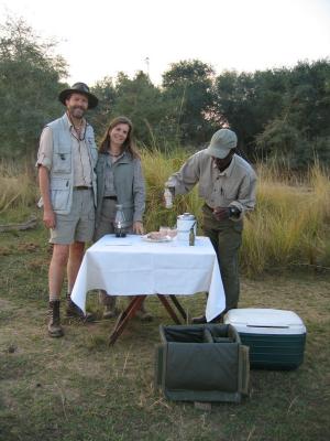 Our first sundowners ... Amarula, of course!