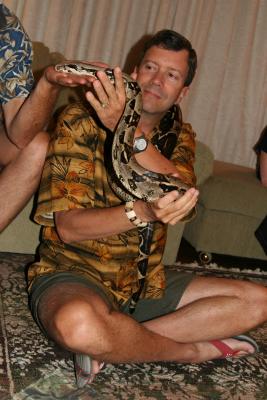 Jim likes snakes!