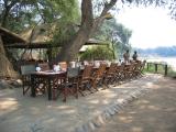The dining table at Chongwe