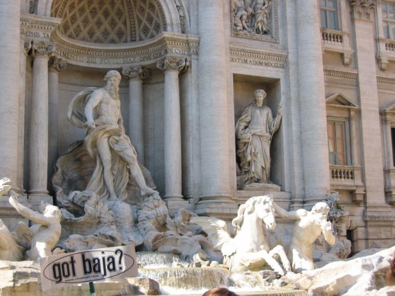 Baja in Rome at Trevi Fountain