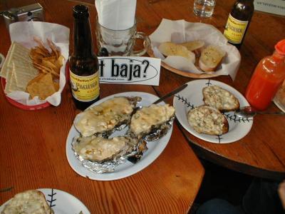 Almejas Al Carbon Clams and Oysters