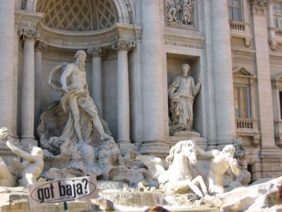 Baja in Rome at Trevi Fountain
