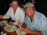 Elizabeth and Daviid enjoying themselves in Ensenada.