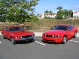 Our 1969 and 2005 Mustangs