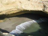 Looking down into the crater at La Lobera