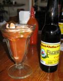 Shrimp Cocktail and Cerveza