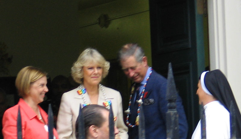 Prince Charles and the Duchess of Cornwall Visit Hurricane Area
