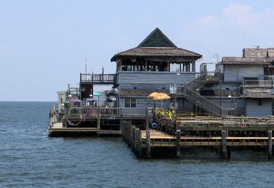 A Harbor Restaurant Before Katrina Photographed in June, 2005-All Gone