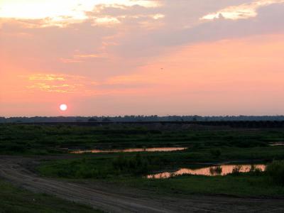 Sunset Over the Bonnet Carre Spillway