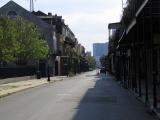 Street  In the Vieux Carre  (French Quarter) in New Orleans - A City on Lockdown