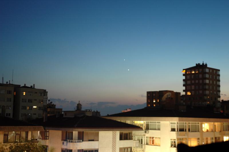 Venus Jupiter and Spica