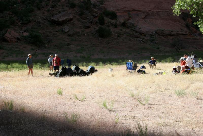 Any Foxtails?....Notice the Luxury of Chairs (The Joys of a Traveling Base-Camp)