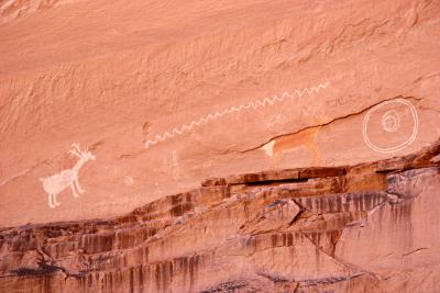 Antelope Rock Art Attributed to Navajo Dibe Yazhi (Little Sheep), Antelope House Ruins