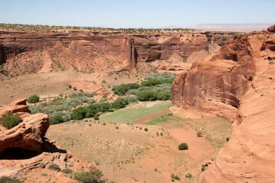 View of de Chelly Canyon Floor, From Ye'i Trail