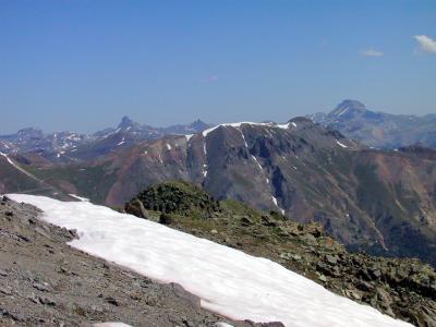  Distant View of Wetterhorn & Uncompahgre Summits, From Handies....What We Came to Climb!