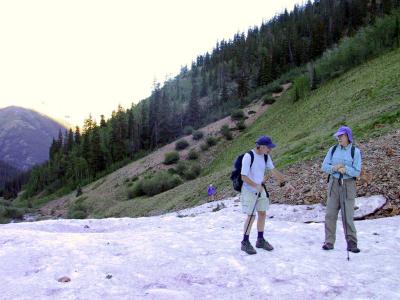 Early Wednesday Morning, First Steps on Silver Creek Trail, 5.7 Mi.s To Summit