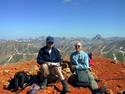 James & Kurt, Redcloud Peak (14,034') Summit