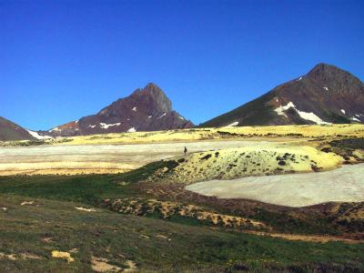 Skyline View, Wetterhorn (Left) and Matterhorn (Right), On Matterhorn Trail