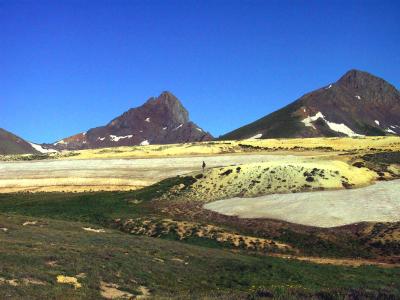  Skyline View, Wetterhorn (Left) and Matterhorn (Right), On Matterhorn Trail