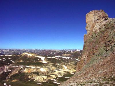 Cornice of Uncompahgre Along Peak Trail